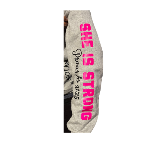 Proverbs 31 Hoodie Hot Pink Edition