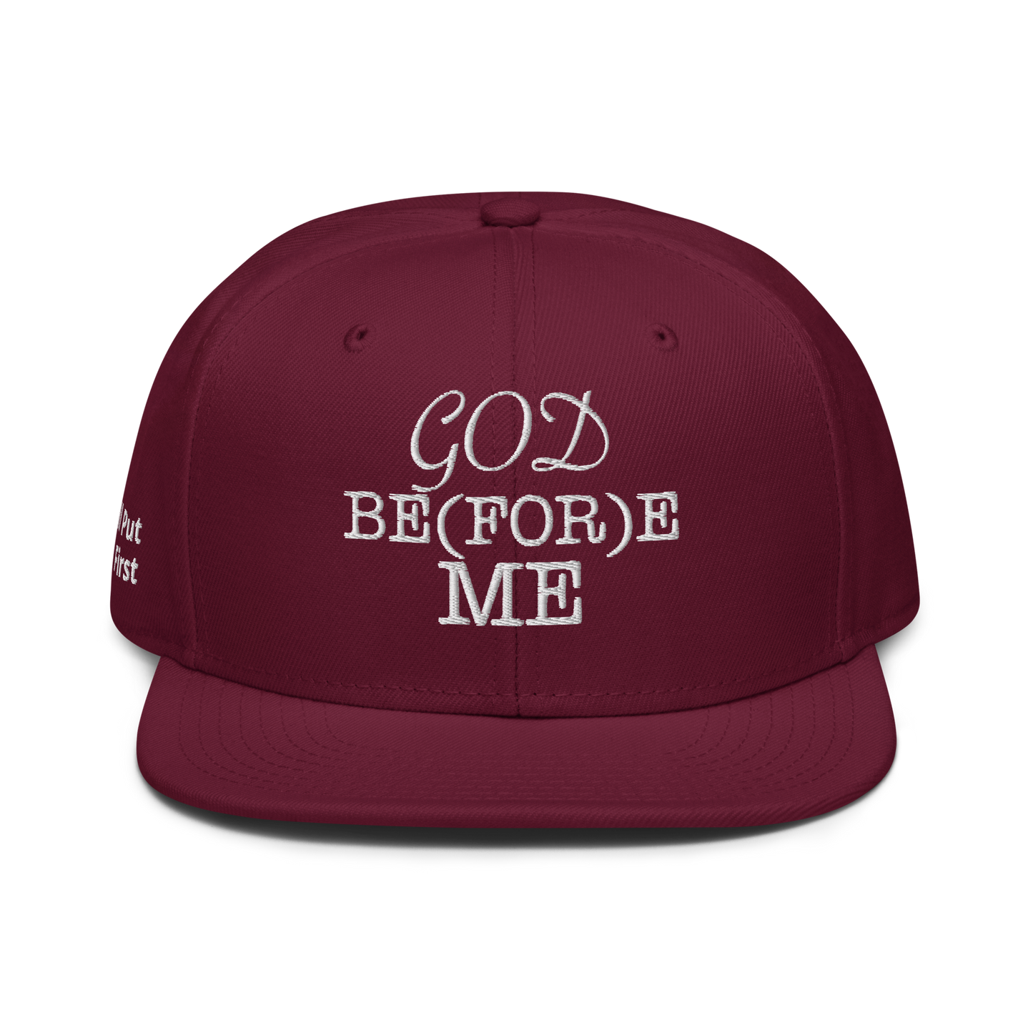 God Be(For)e Me Snapback Hat