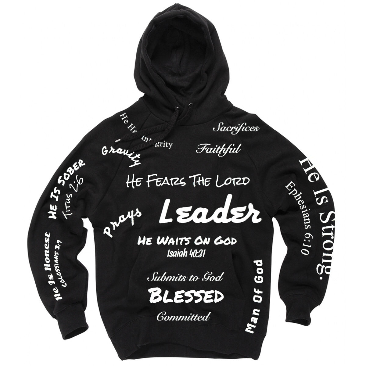 Godly Man Hoodie - Strength, Faith & Purpose