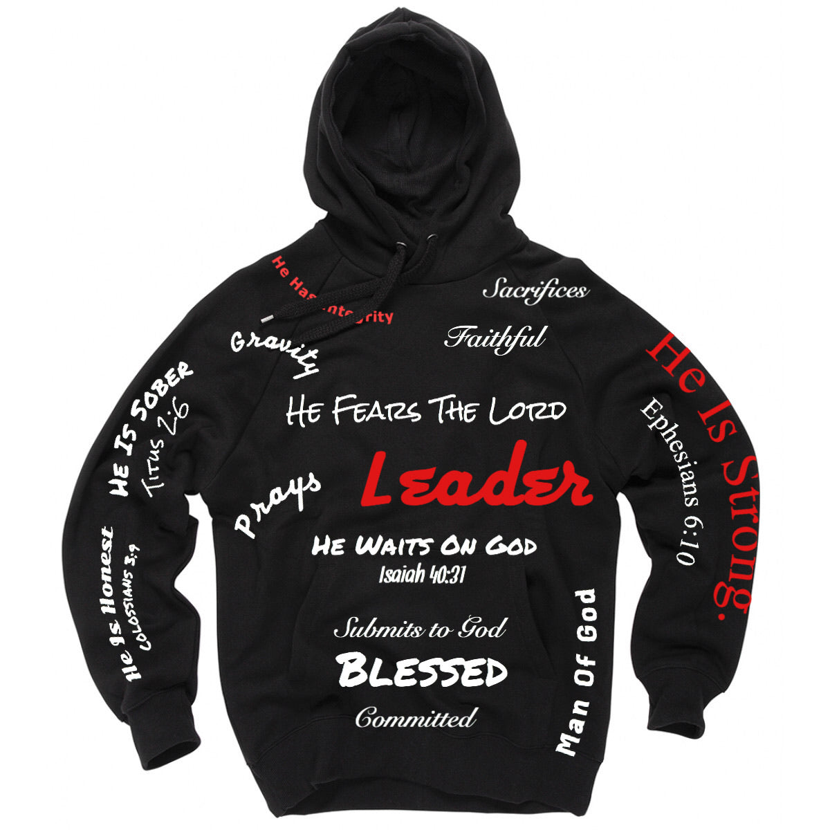 Godly Man Hoodie - Strength, Faith & Purpose