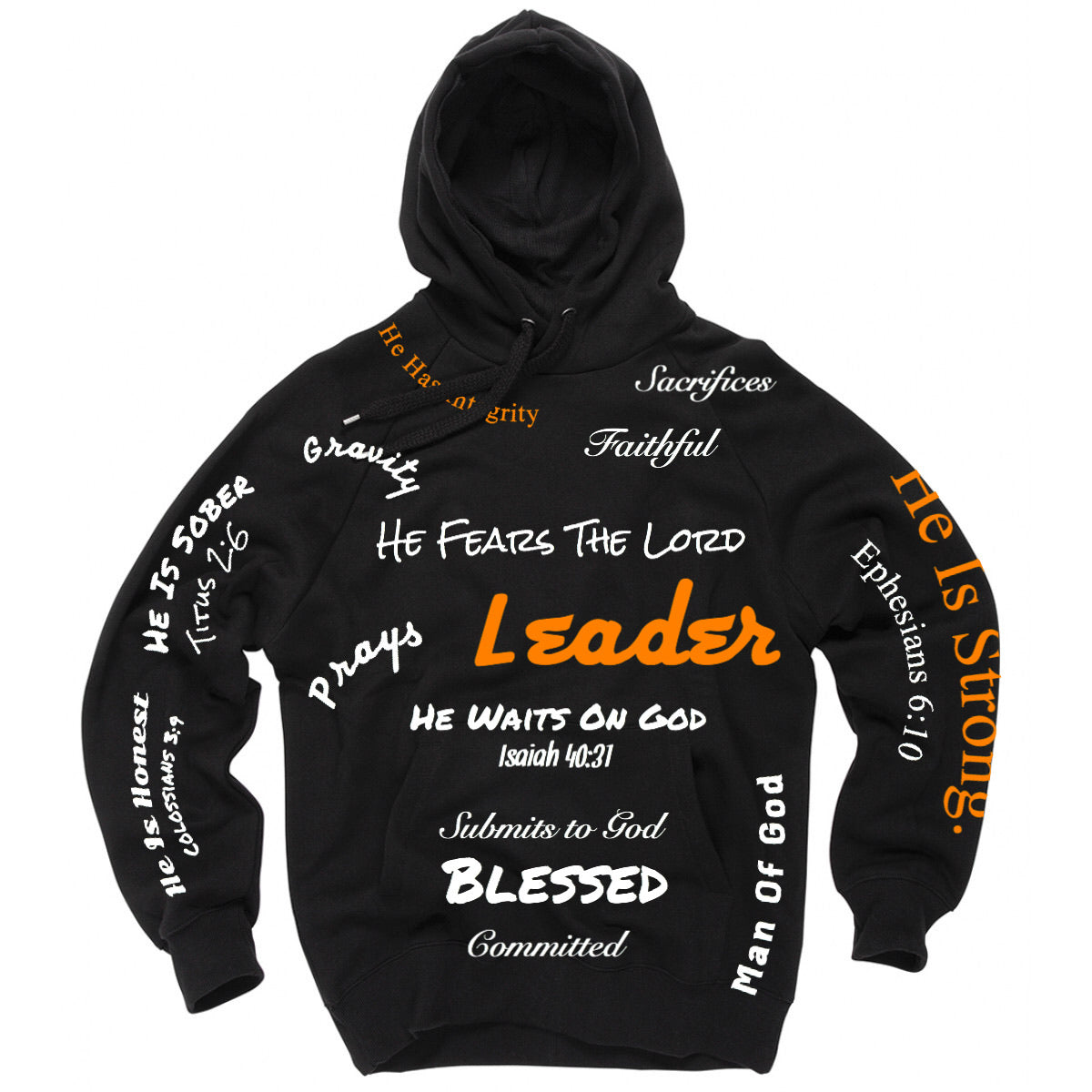 Godly Man Hoodie - Strength, Faith & Purpose