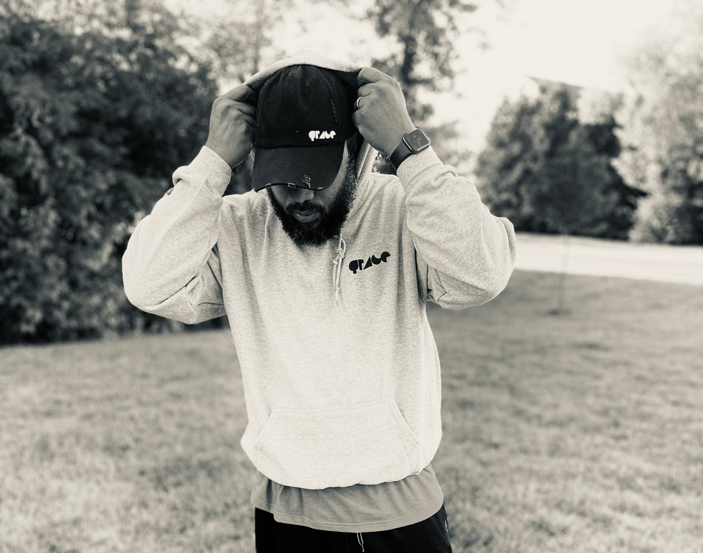 “God Didn’t Take My Swag” Grey Grace Hoodie