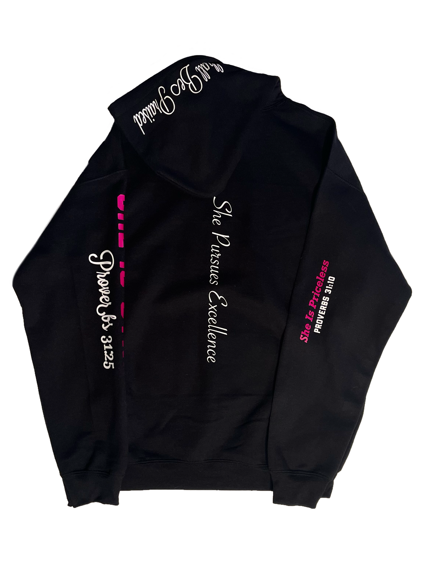 Proverbs 31 Hoodie Hot Pink Edition