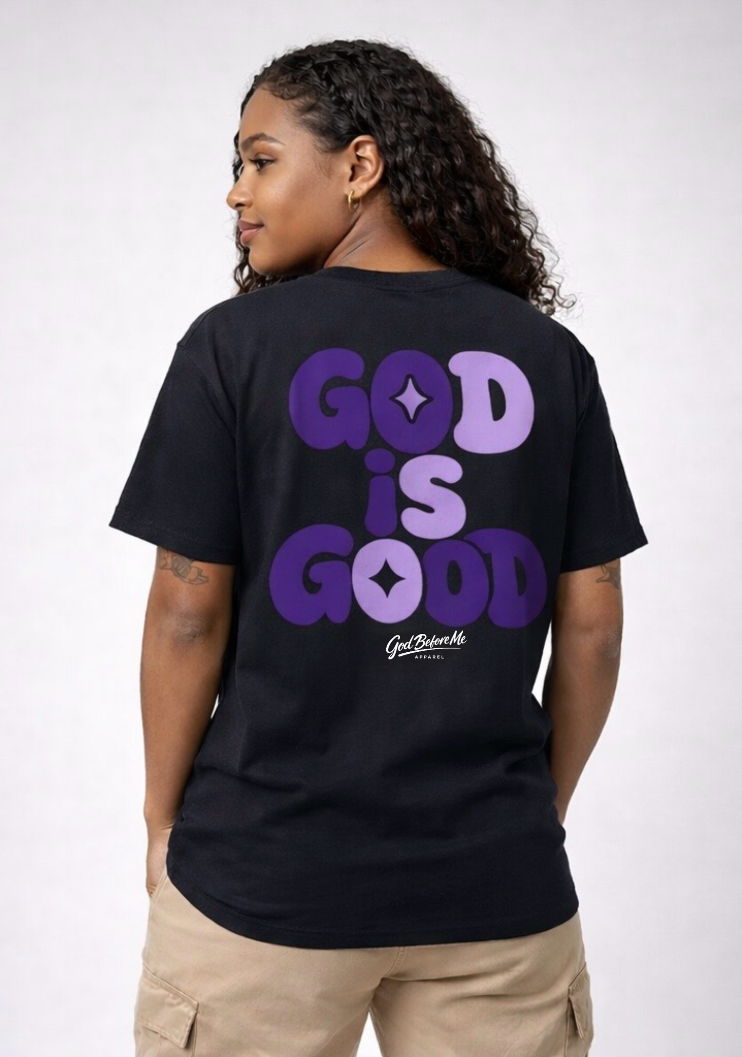 God Is Good Black/Purple Tee