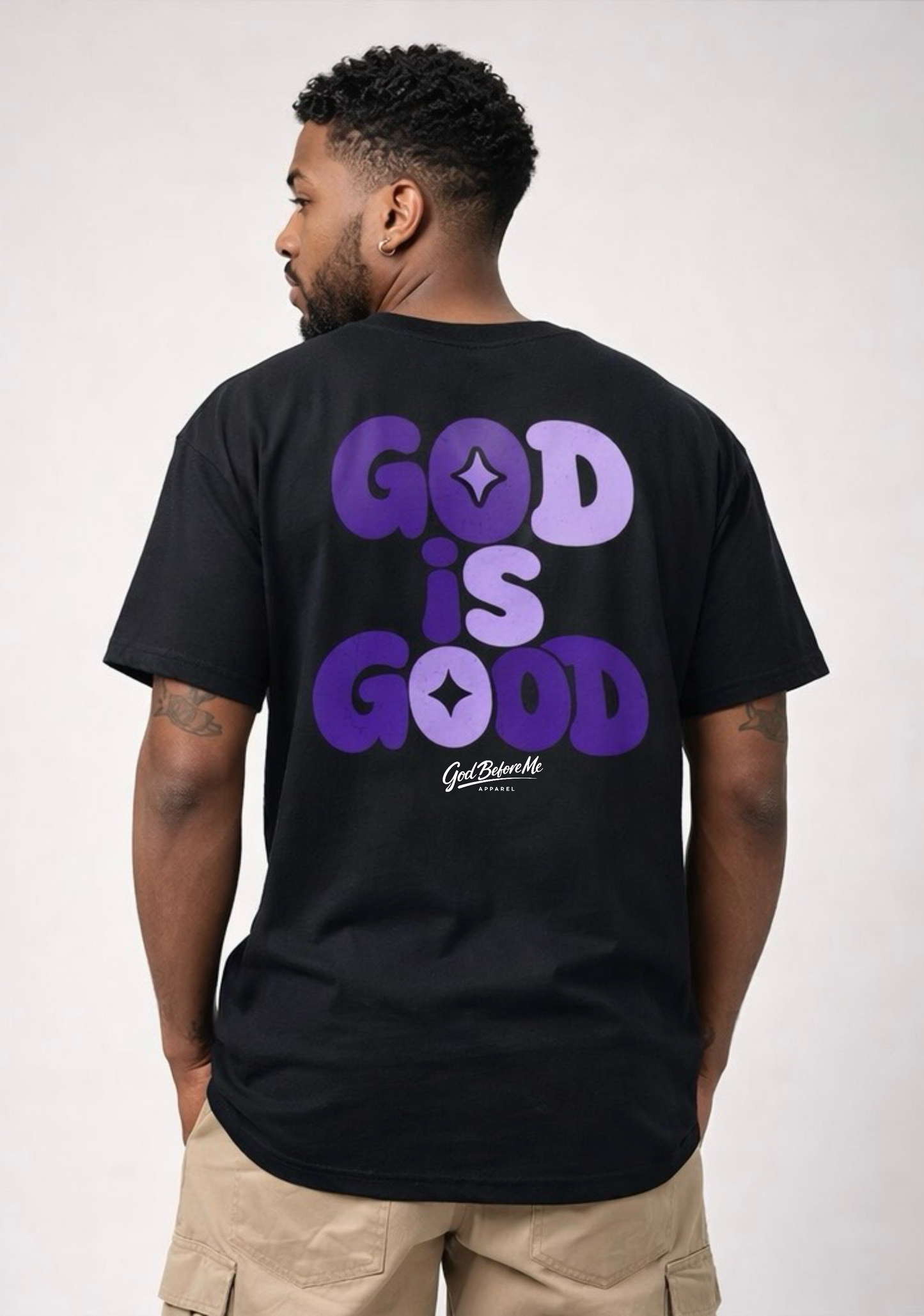 God Is Good Black/Purple Tee